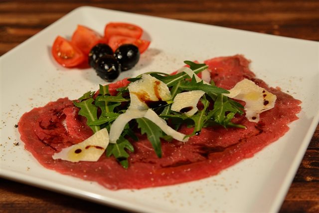 Carpaccio de bœuf,