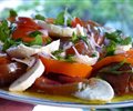 Tomato and mozzarella salad,